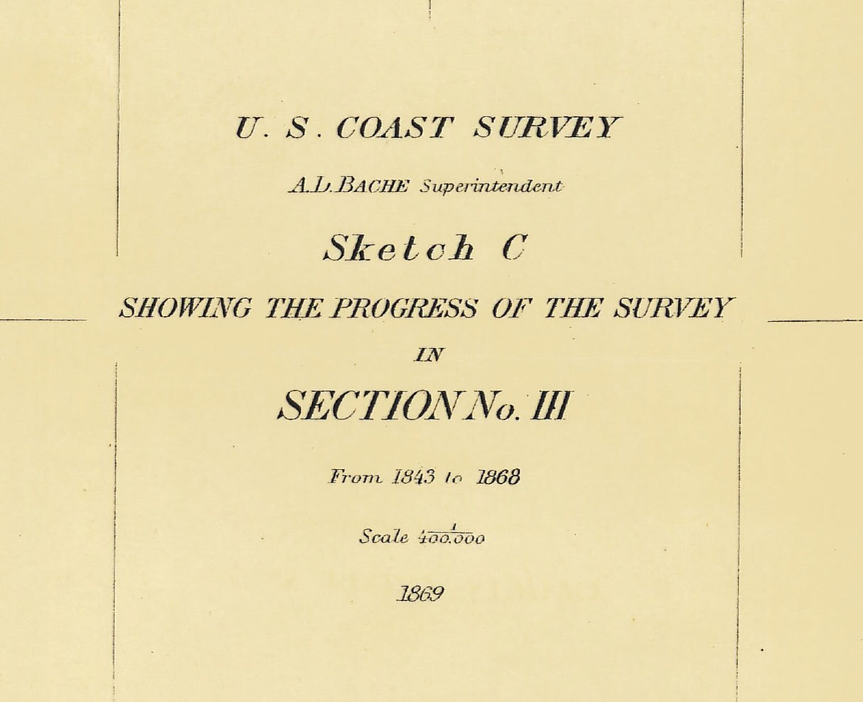 1869 Map of the Chesapeake Bay