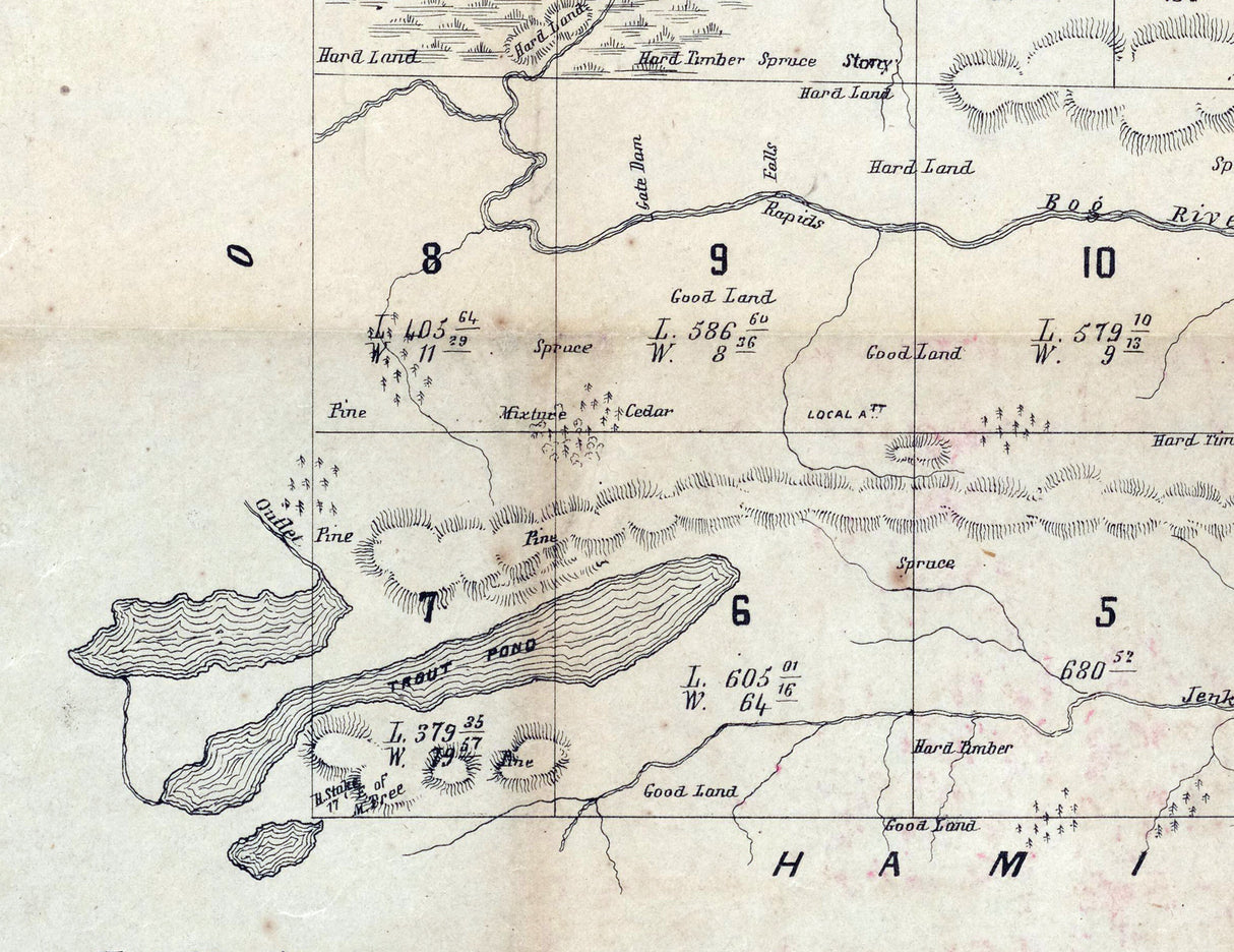 1858 Map of Atherton St Lawrence County New York