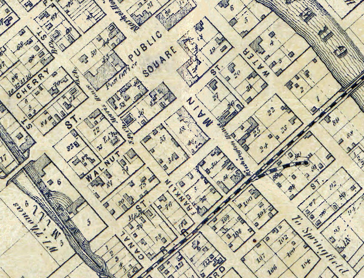 1858 Map of Troy Miami County Ohio