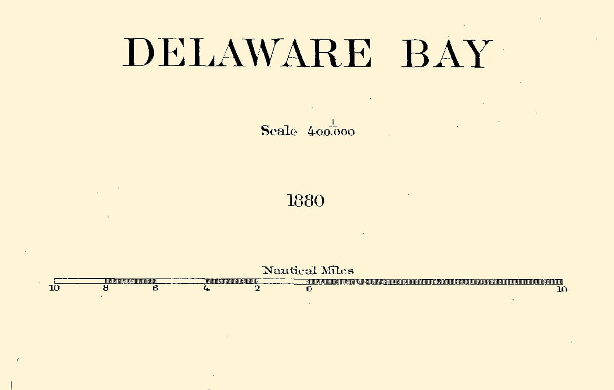 1880 Chart of Delaware Bay