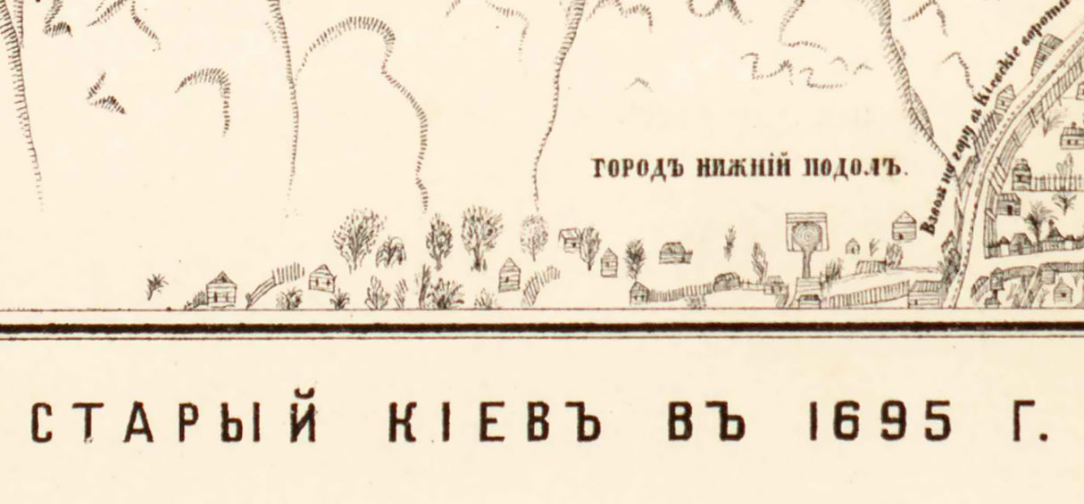 1695 Map of Kyiv Ukraine