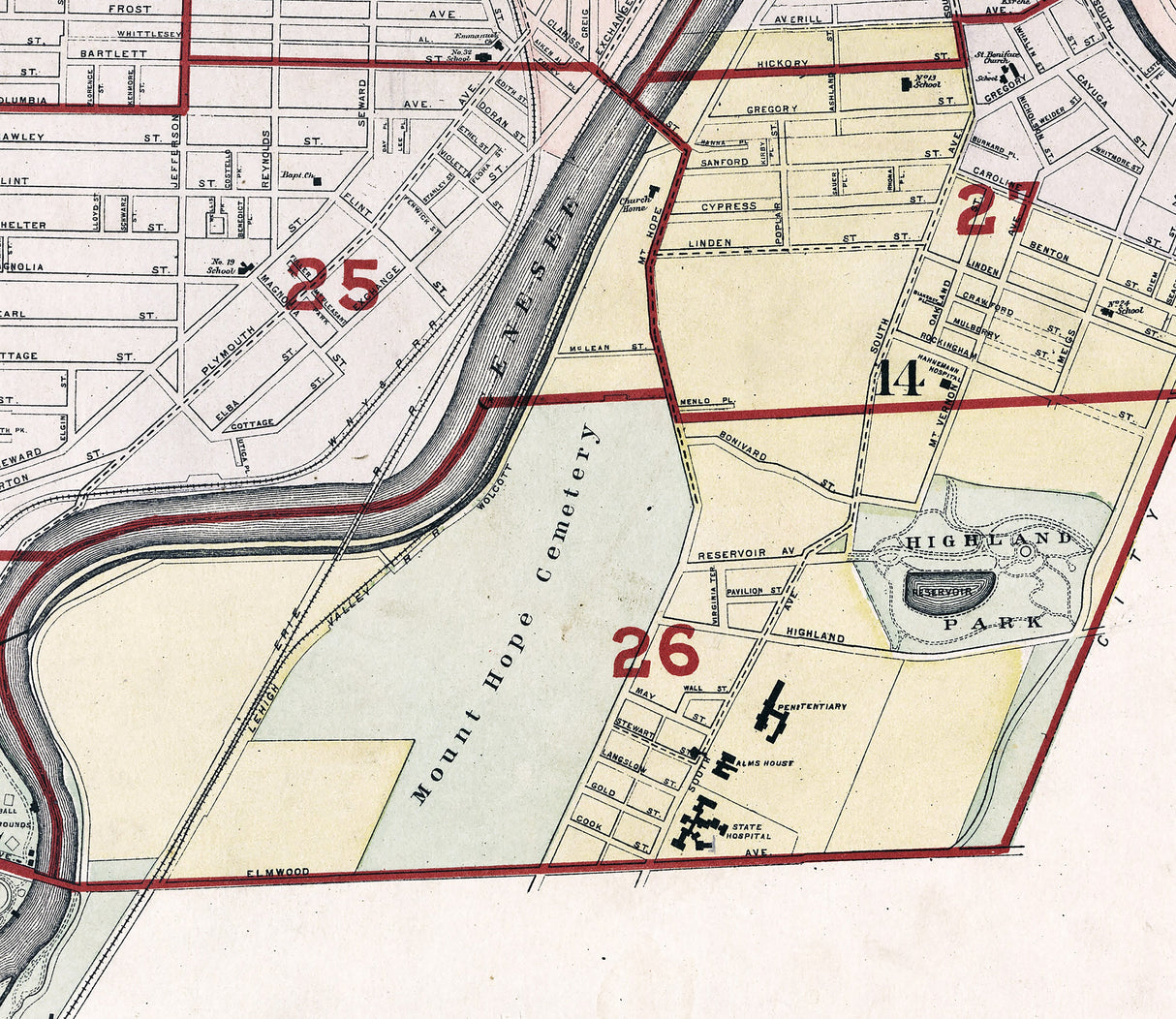 1900 Map of Rochester New York