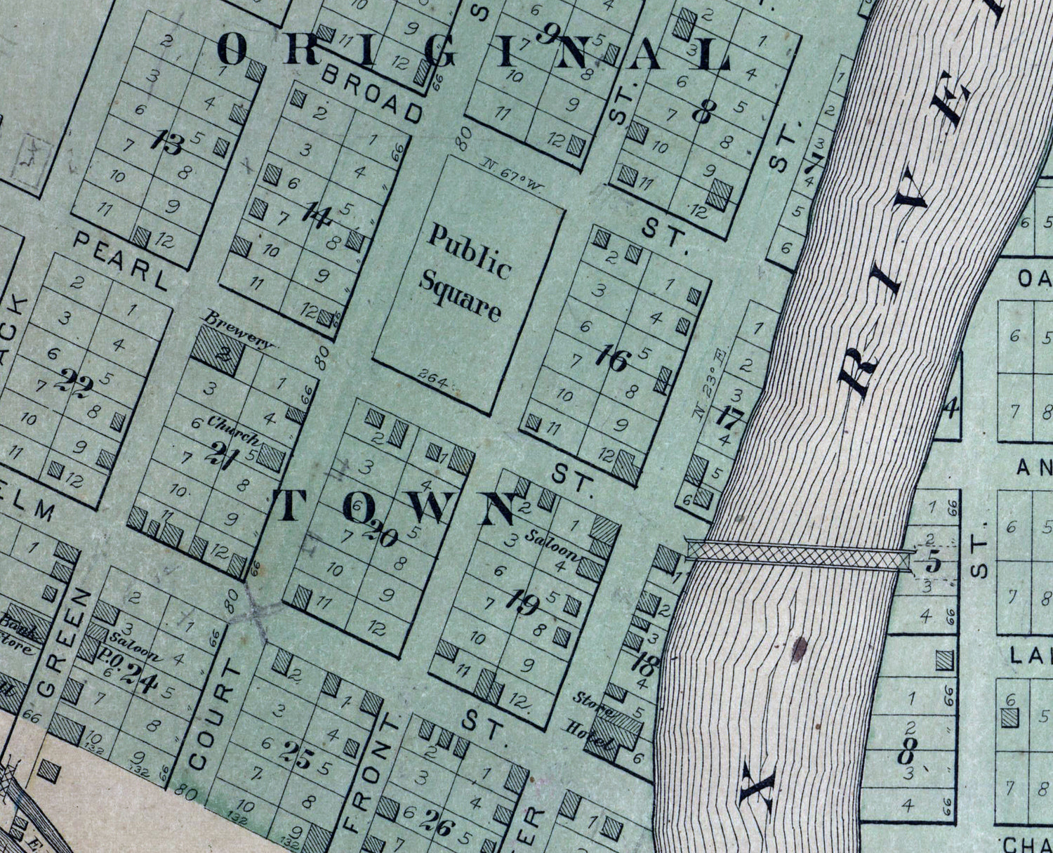 1892 Town Map of McHenry McHenry County Illinois