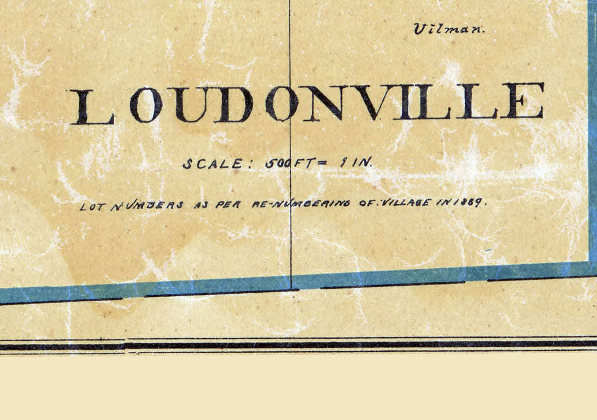 1897 Town Map of Loudonville Ashland County Ohio