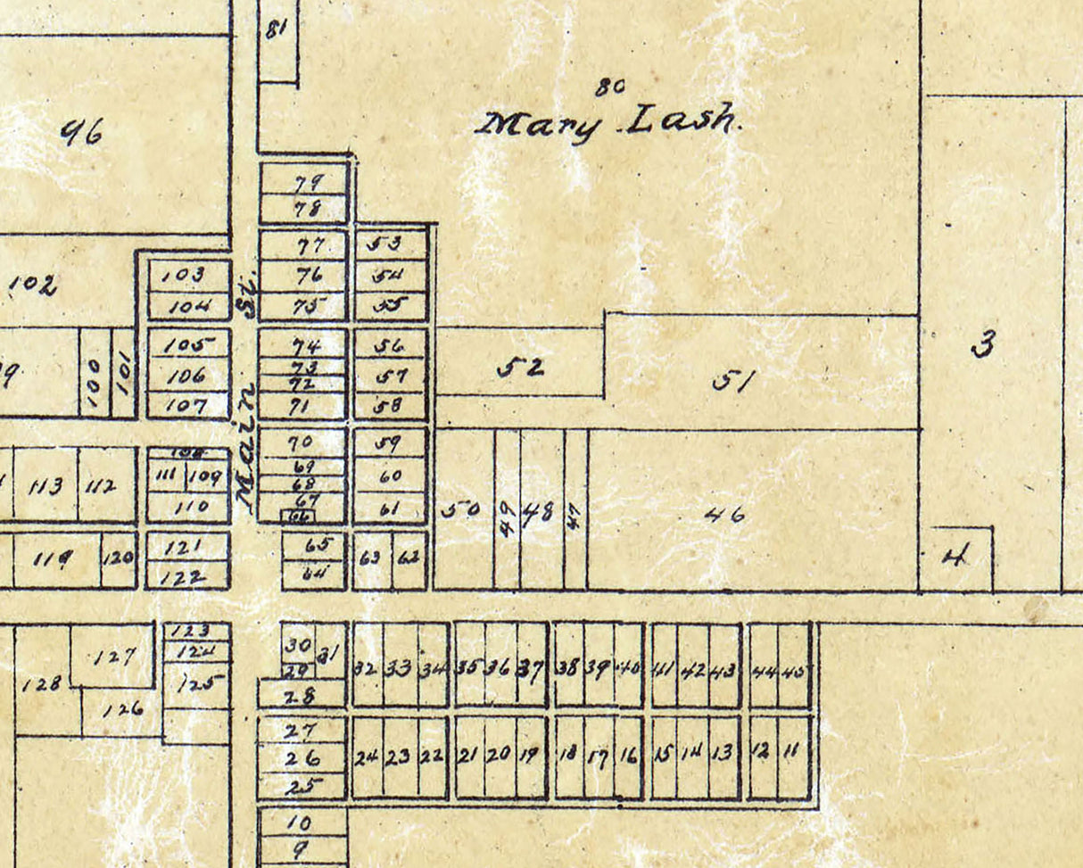 1897 Town Map of Polk Ashland County Ohio