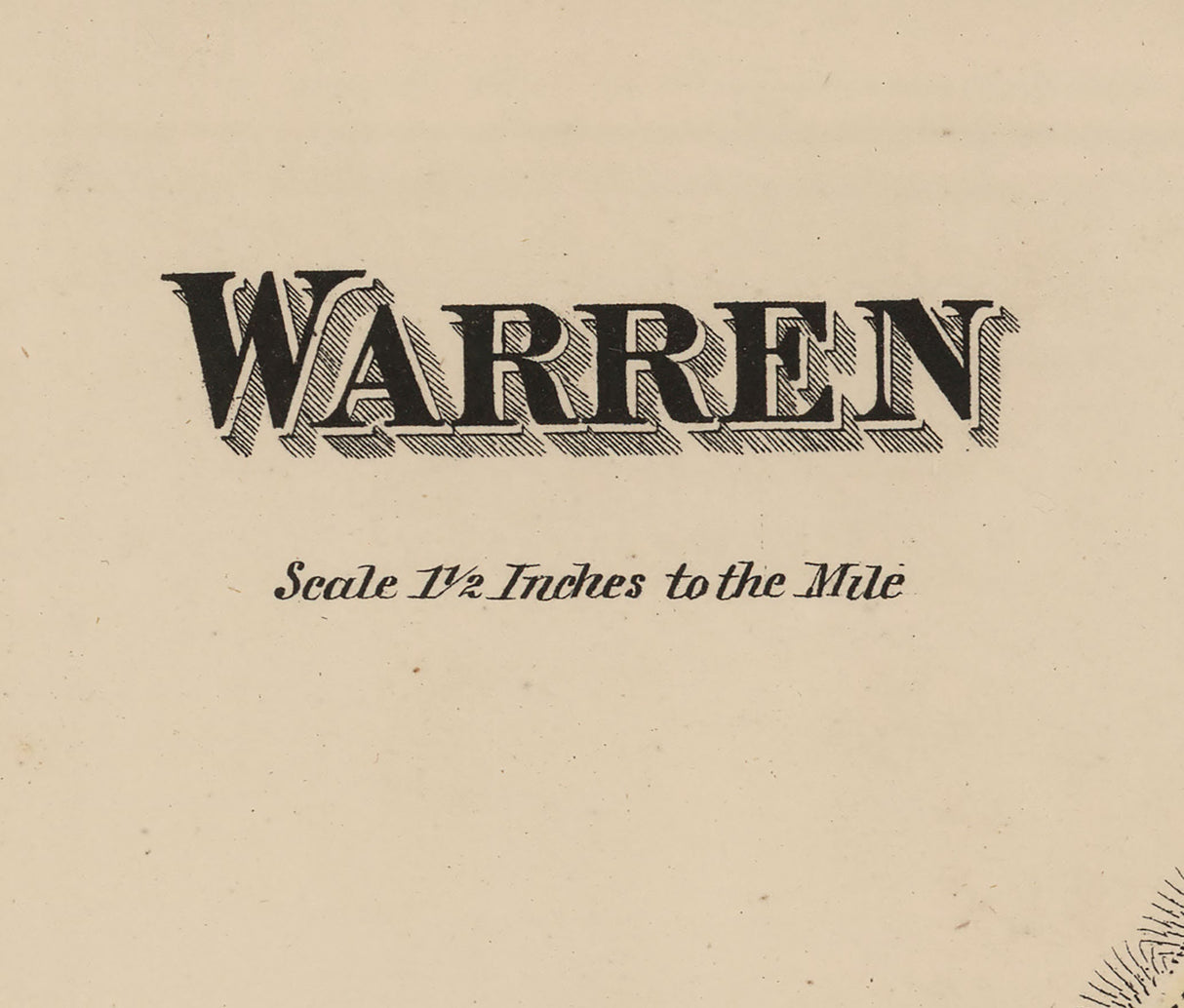 1868 Map of Warren Township Franklin County Pennsylvania
