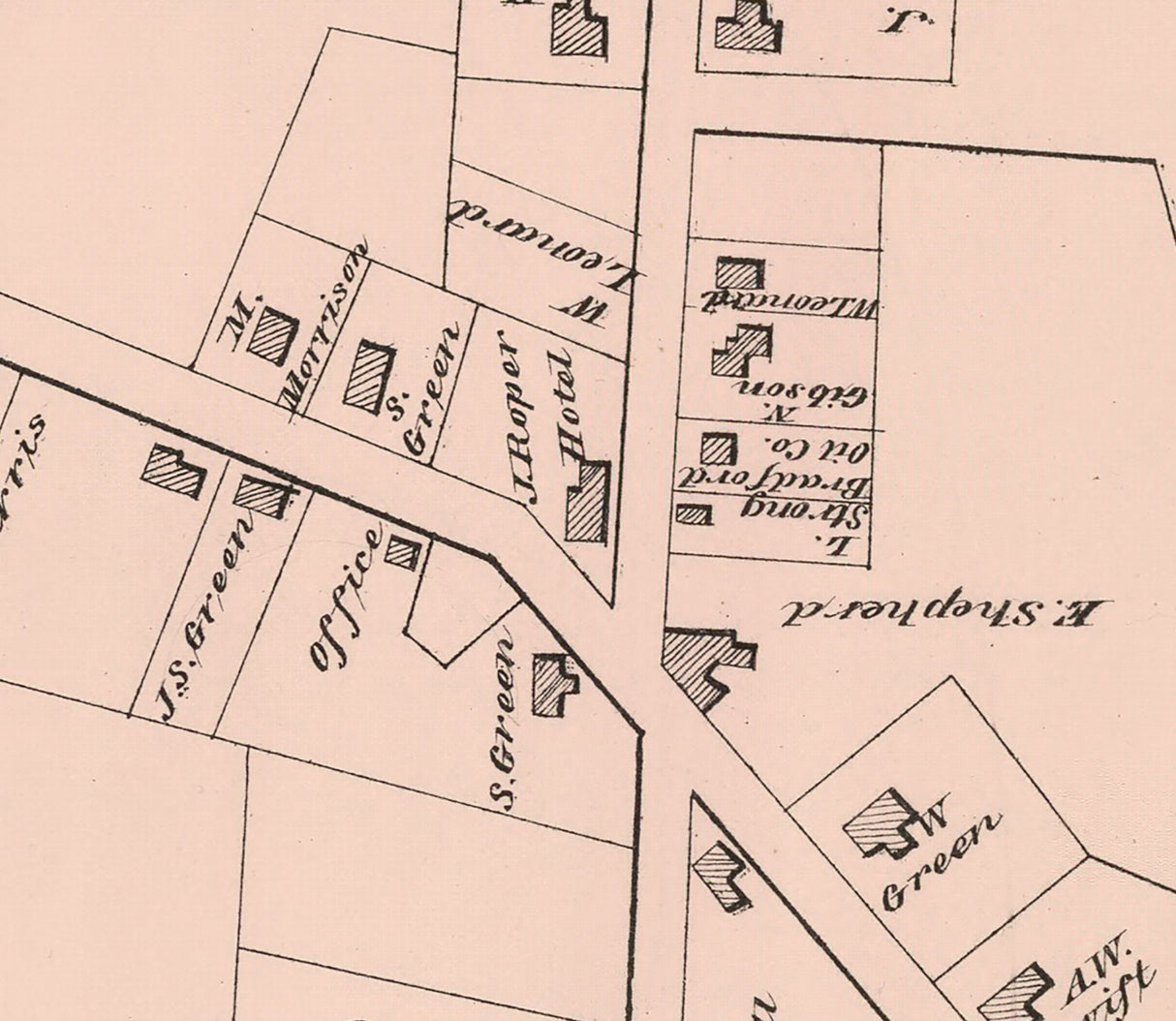 1878 Town Map of Kinzua Warren County Pennsylvania