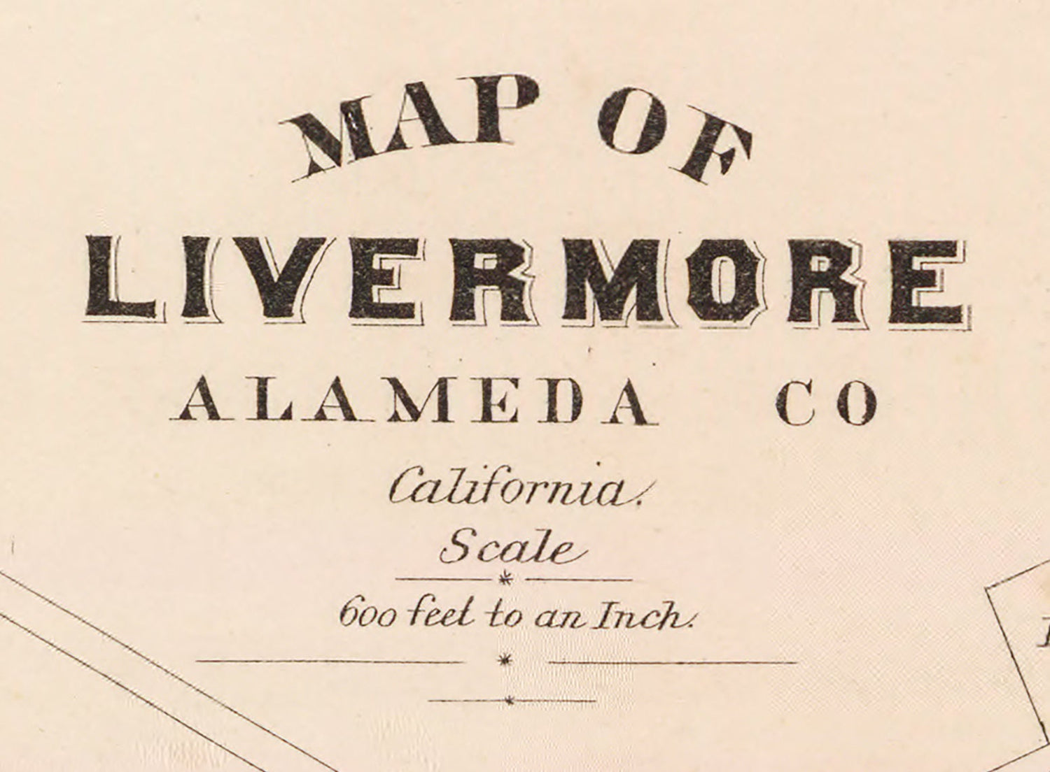 1878 Map of Livermore Alameda County California