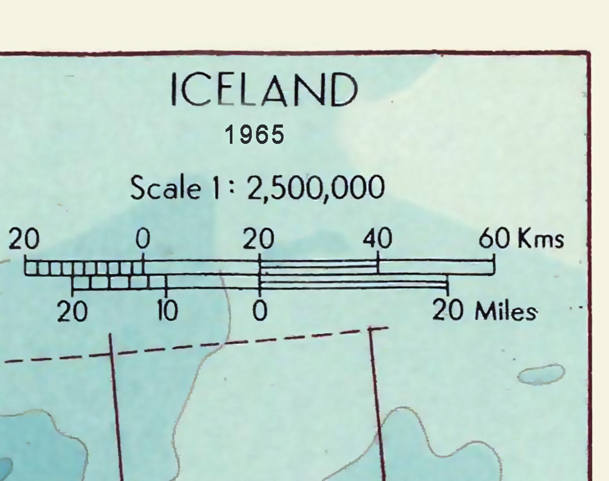 1964 Map of Iceland