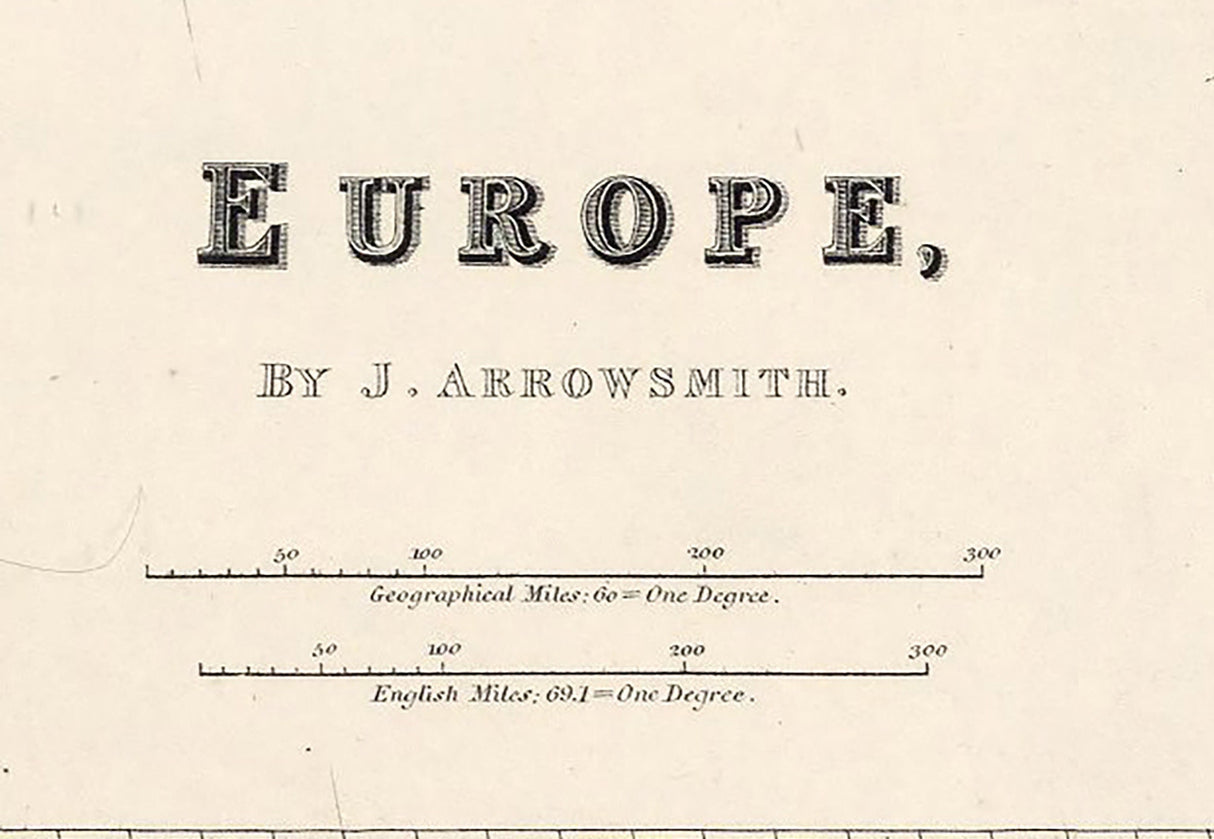 1887 Map of Europe