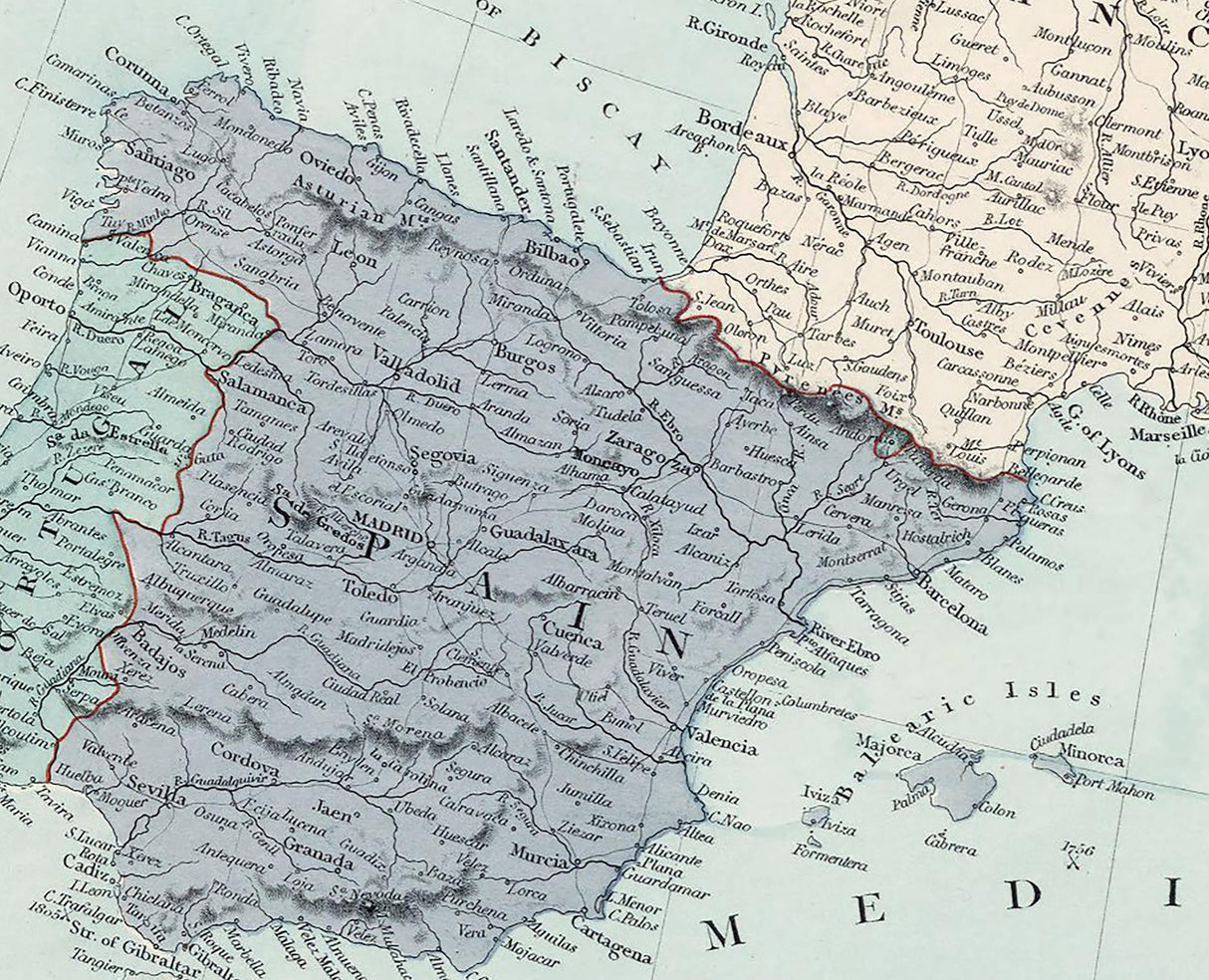 1887 Map of Europe