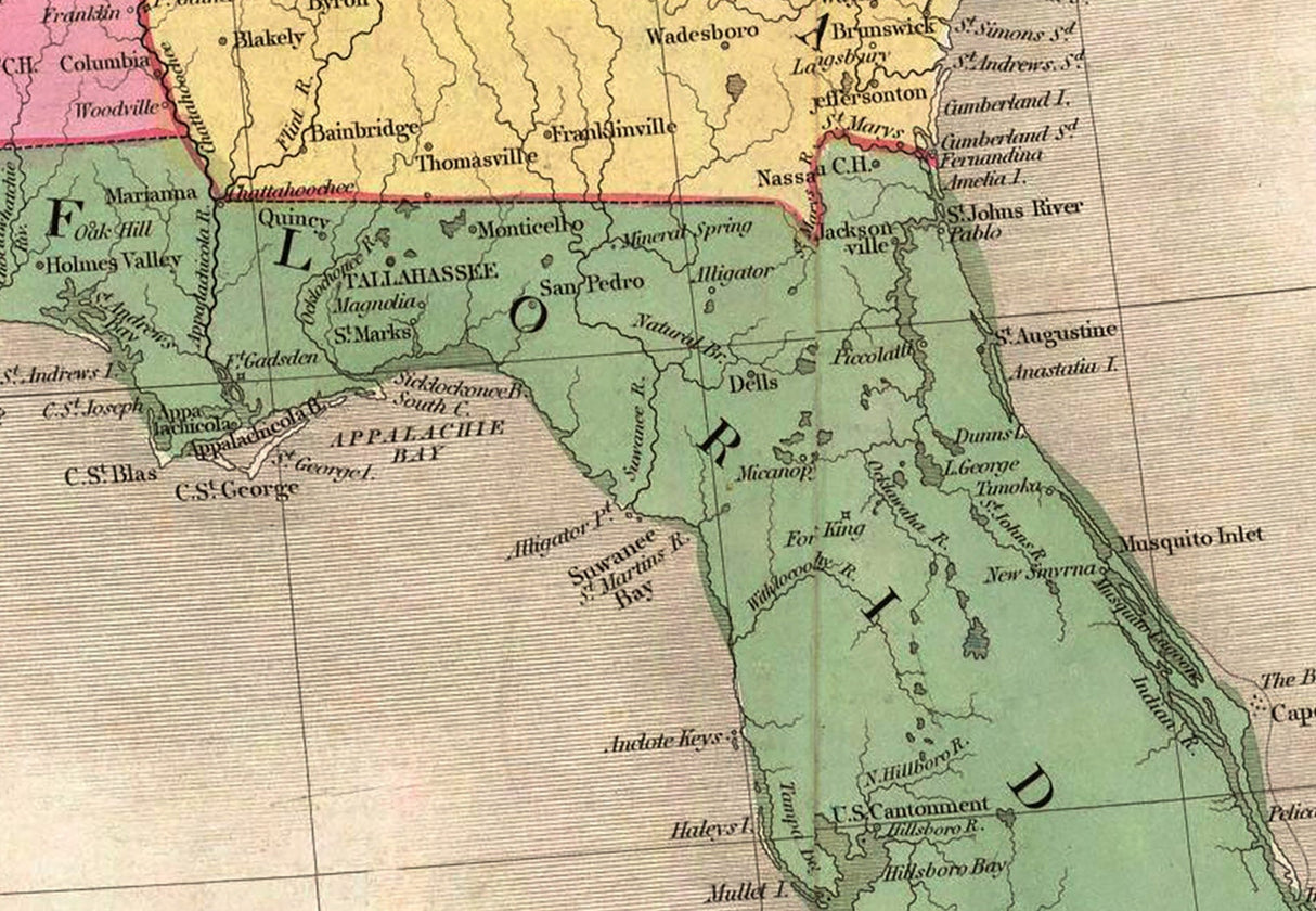 1839 Map of The United States