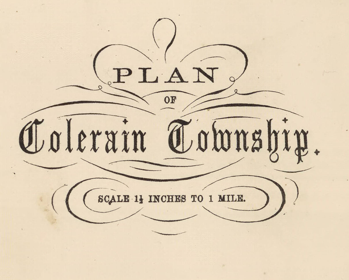 1864 Map of Colerain Township Lancaster County Pennsylvania