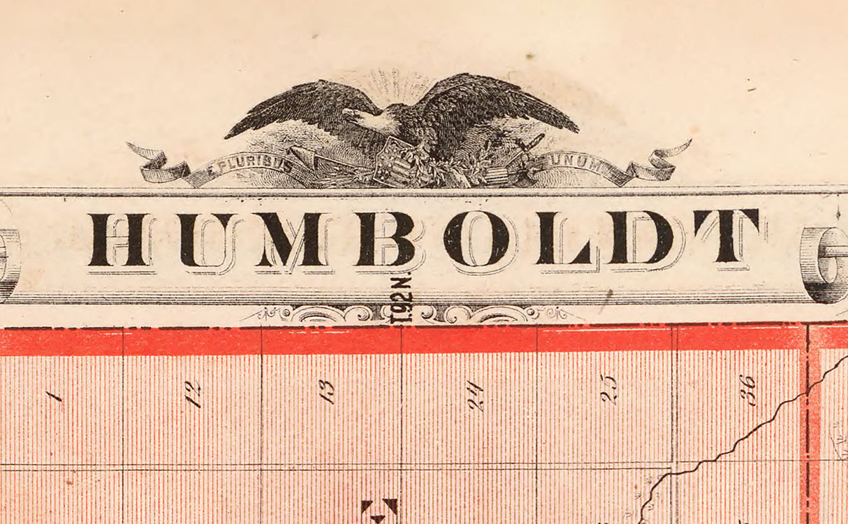 1875 Map of Humboldt County Iowa