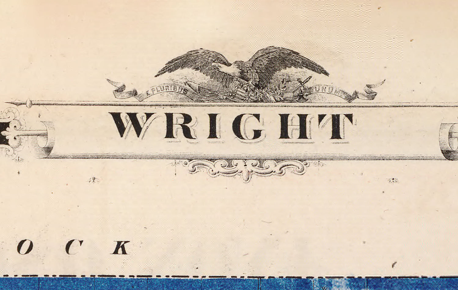 1875 Map of Wright County Iowa