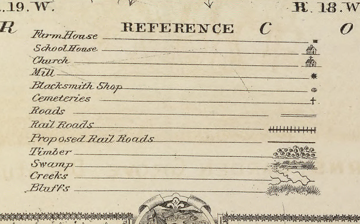 1875 Map of Marshall County Iowa