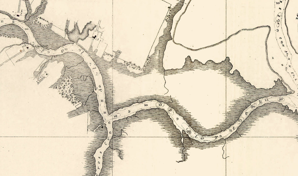 1864 Map of Metomkin Inlet Virginia