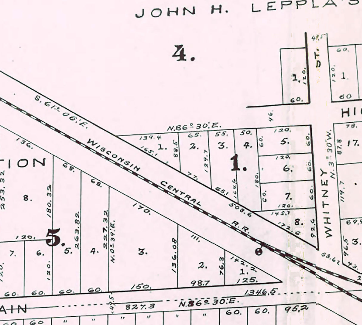 1904 Map of Dale Outagamie County Wisconsin