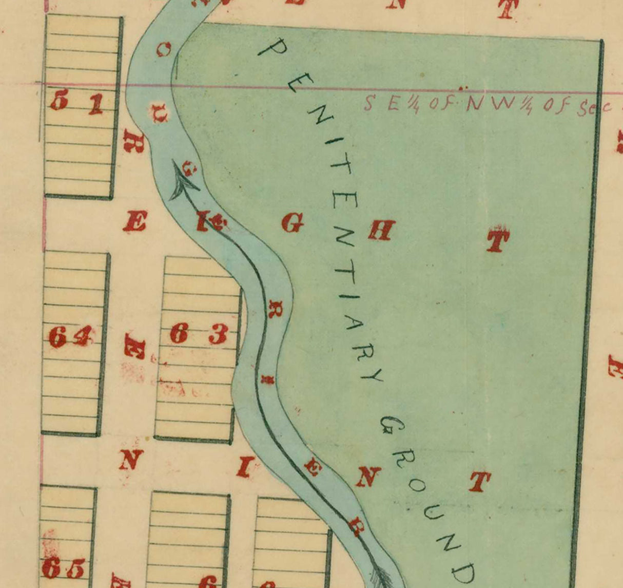 1860s Map of Deer Lodge Montana