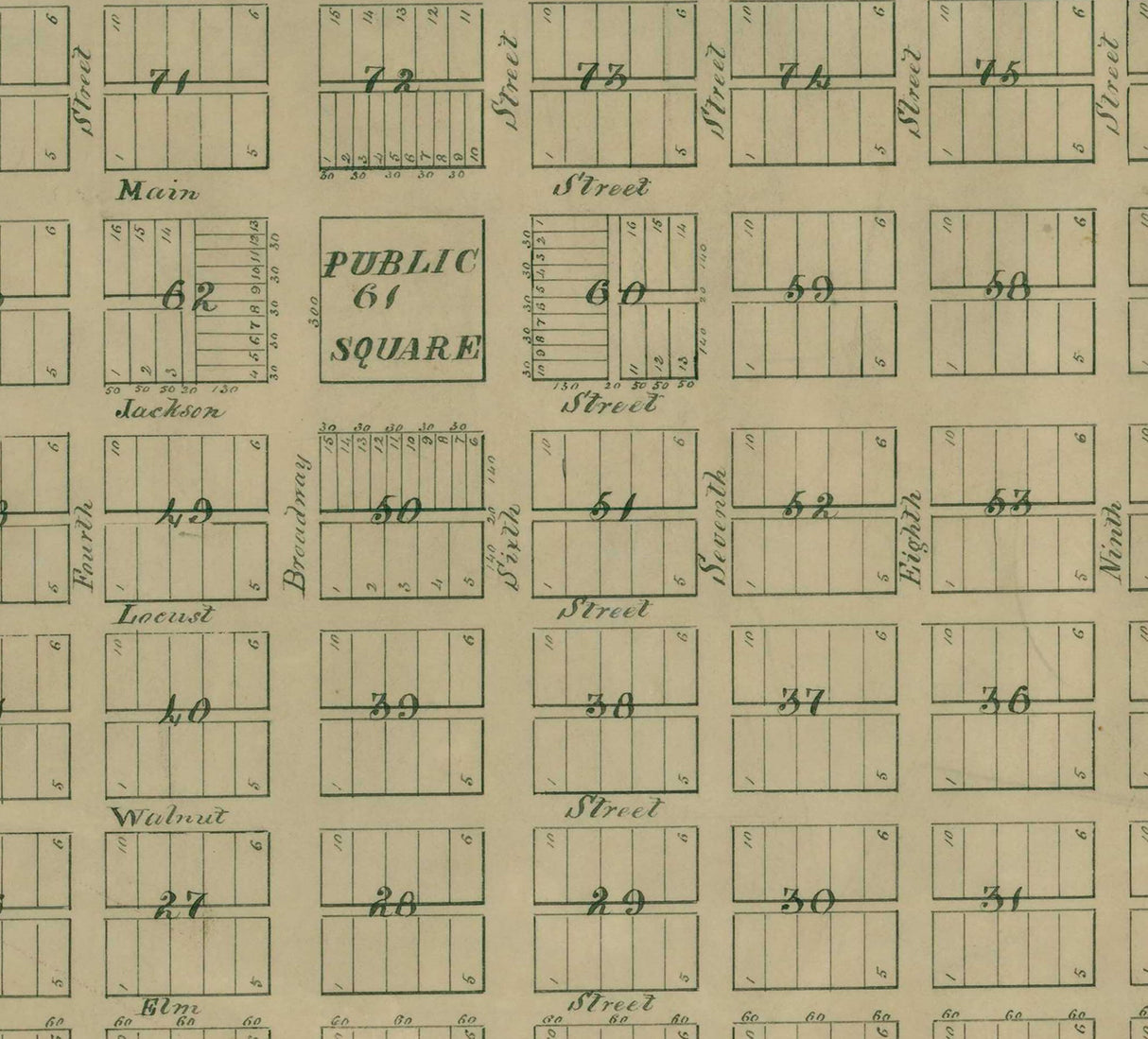 1856 Map of Jacksonville Kansas Territory