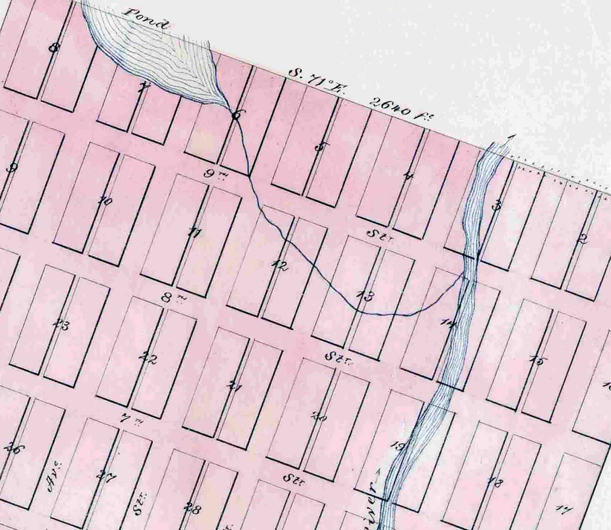 1875 Map of Lake City Hinsdale County Colorado