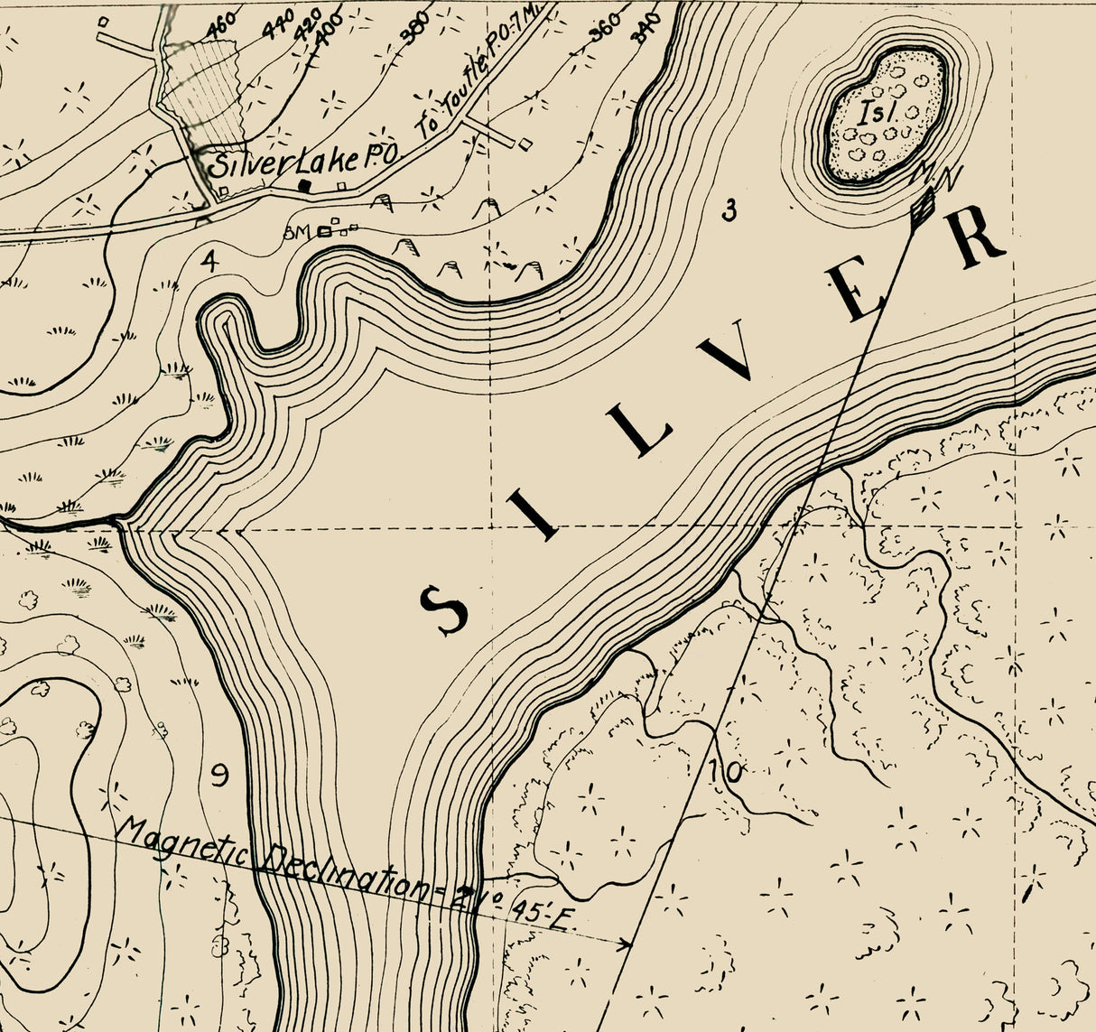 1909 Map of Silver Lake Washington