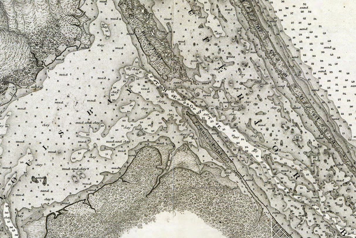 1863 Nautical Map of Fond du Lac of Lake Superior West End