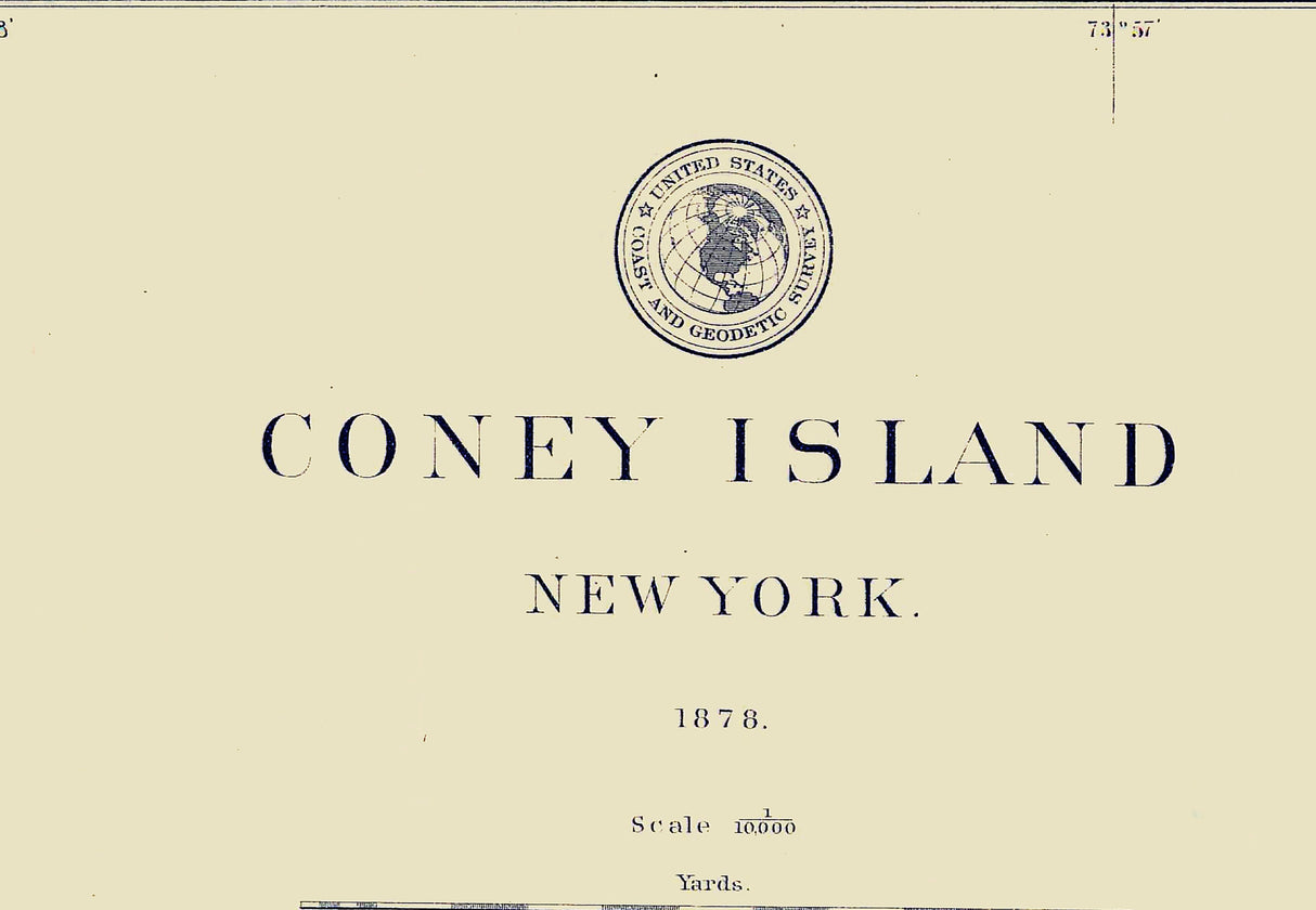 1879 Map of Coney Island New York