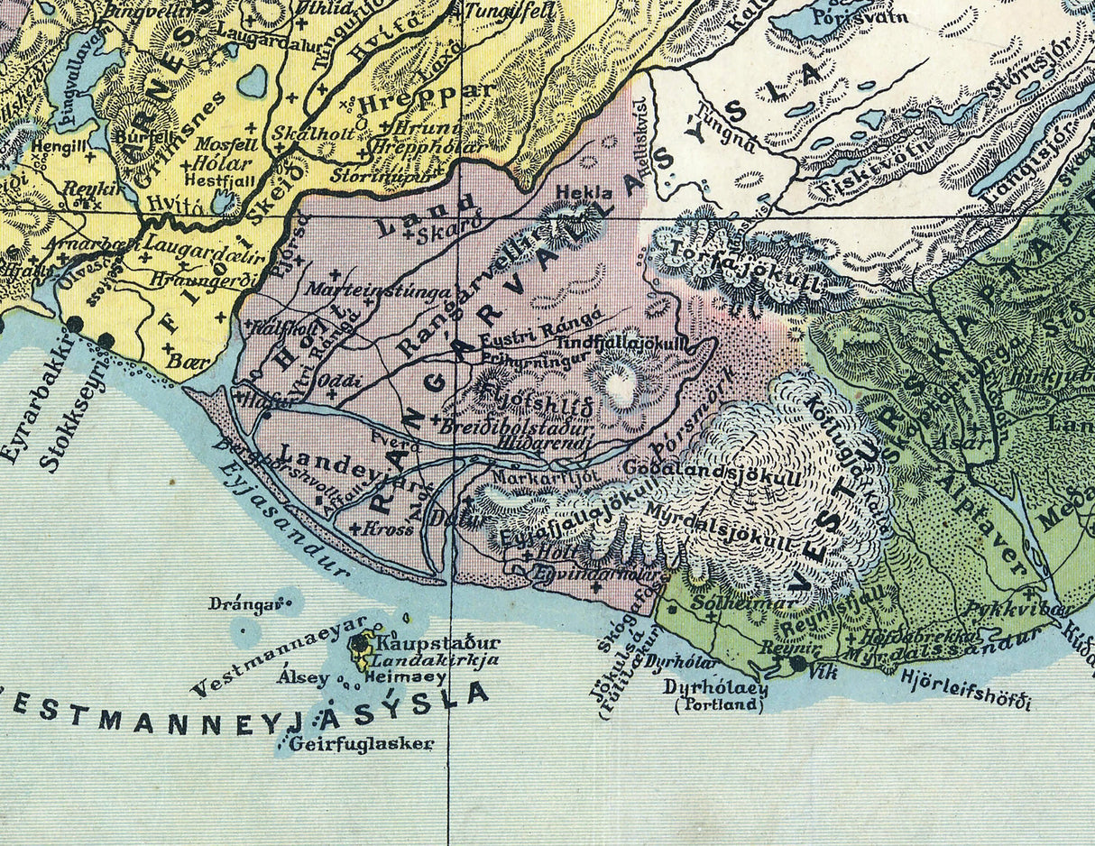 1918 Map of Iceland