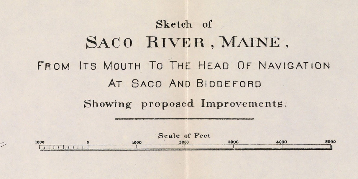 1887 Map of the Saco River Maine