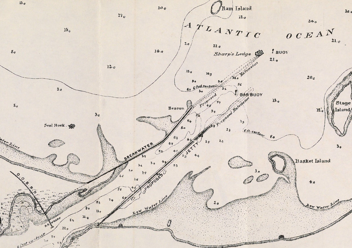 1887 Map of the Saco River Maine