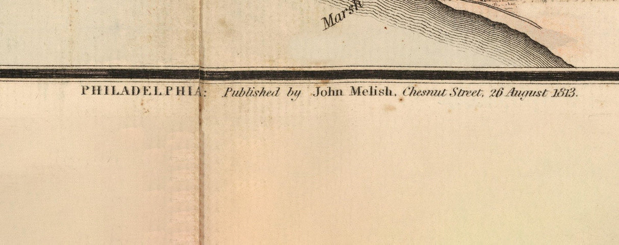 1813 Map of the Detroit River and Adjacent Country
