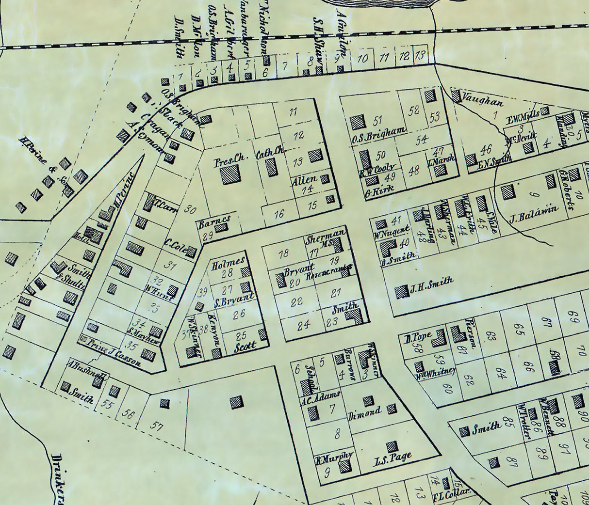 1858 Map of Susquehanna Depot Pennsylvania