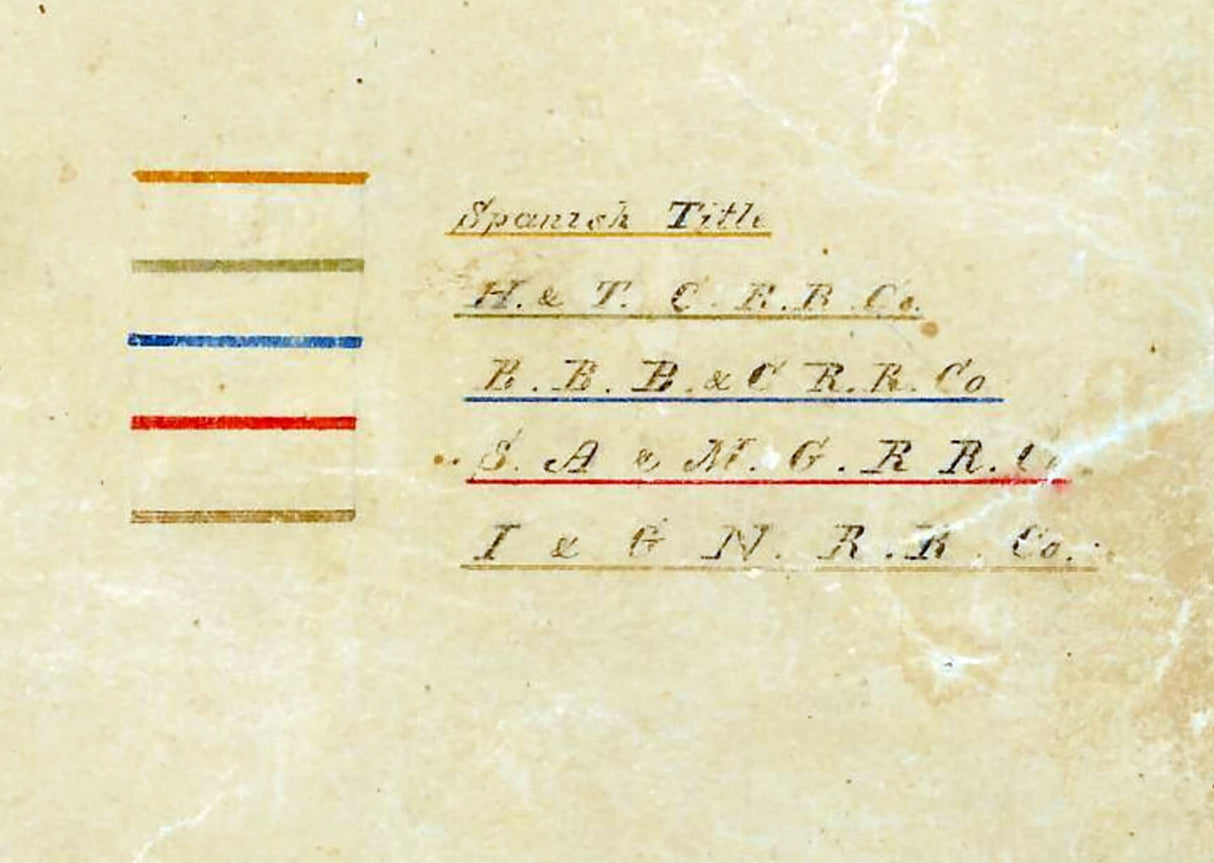 1892 Map of Fort Bend County Texas