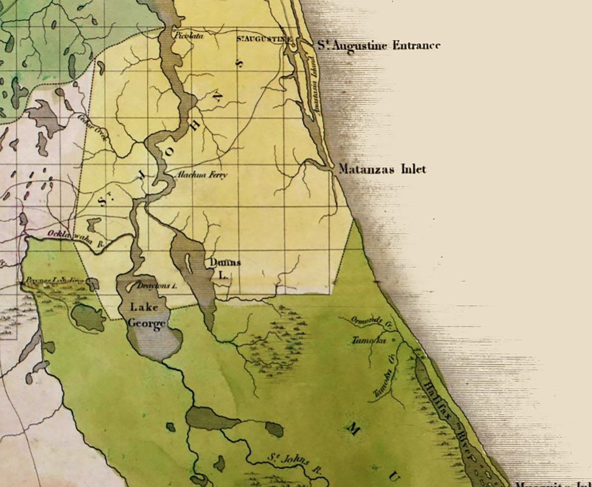 1839 Map of Florida