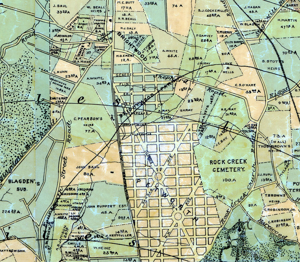 1891 Map of Washington DC