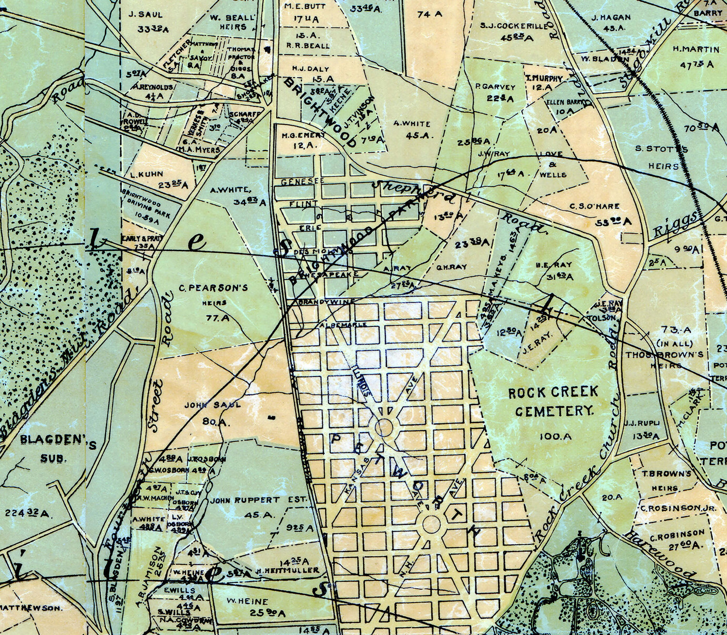 1891 Map of Washington DC