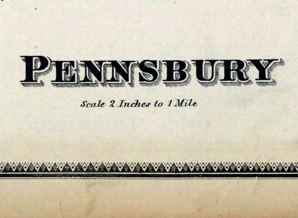 1873 Map of Pennsbury Township Chester County Pennsylvania