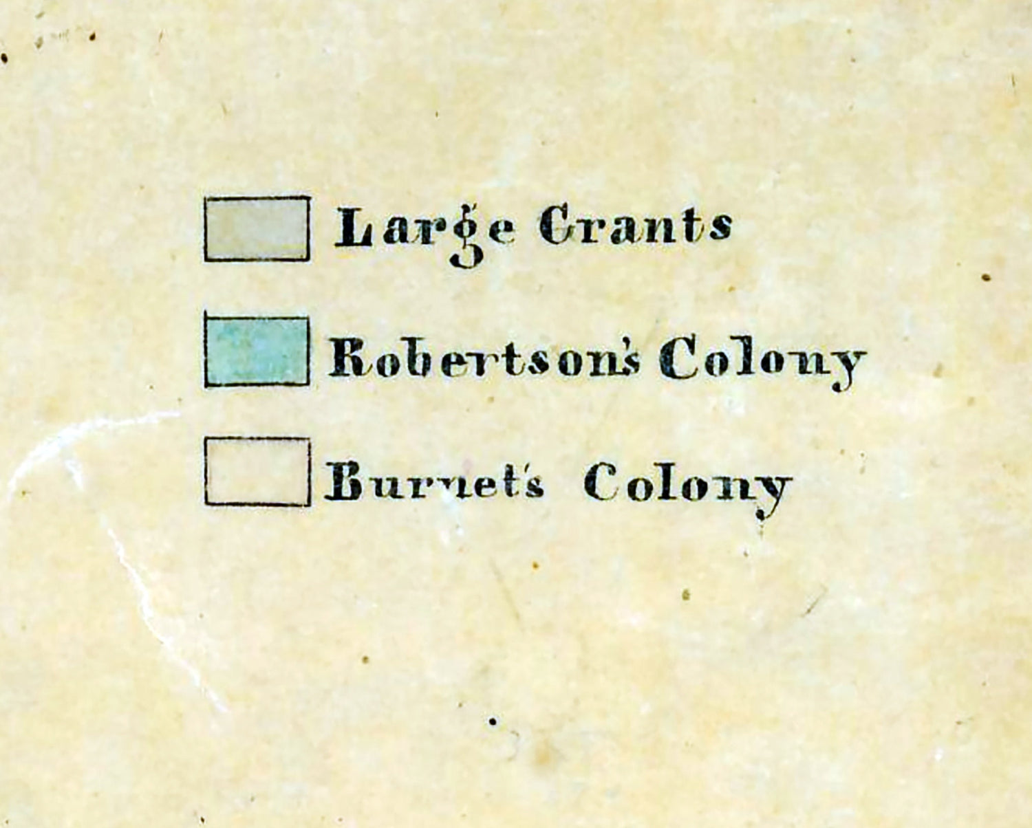 1858 Farm Line Map of Limestone County Texas