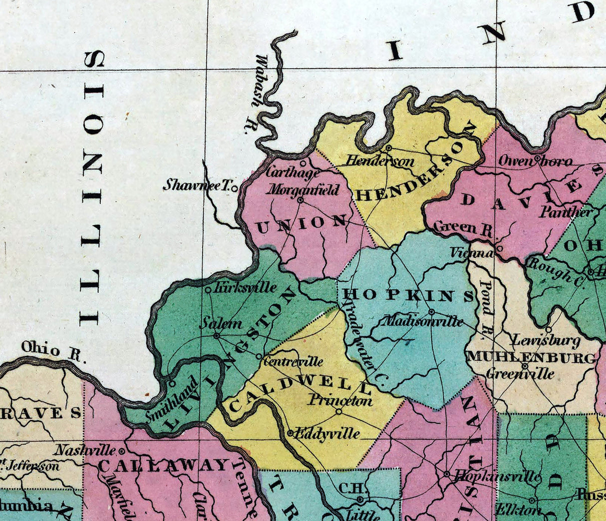 1827 Map of Kentucky