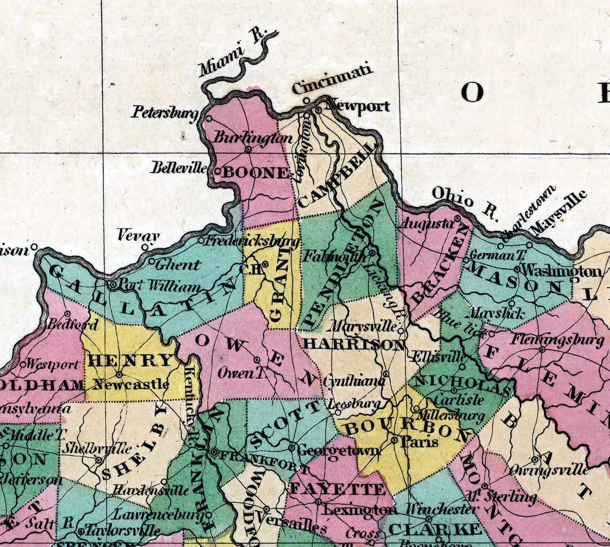 1827 Map of Kentucky