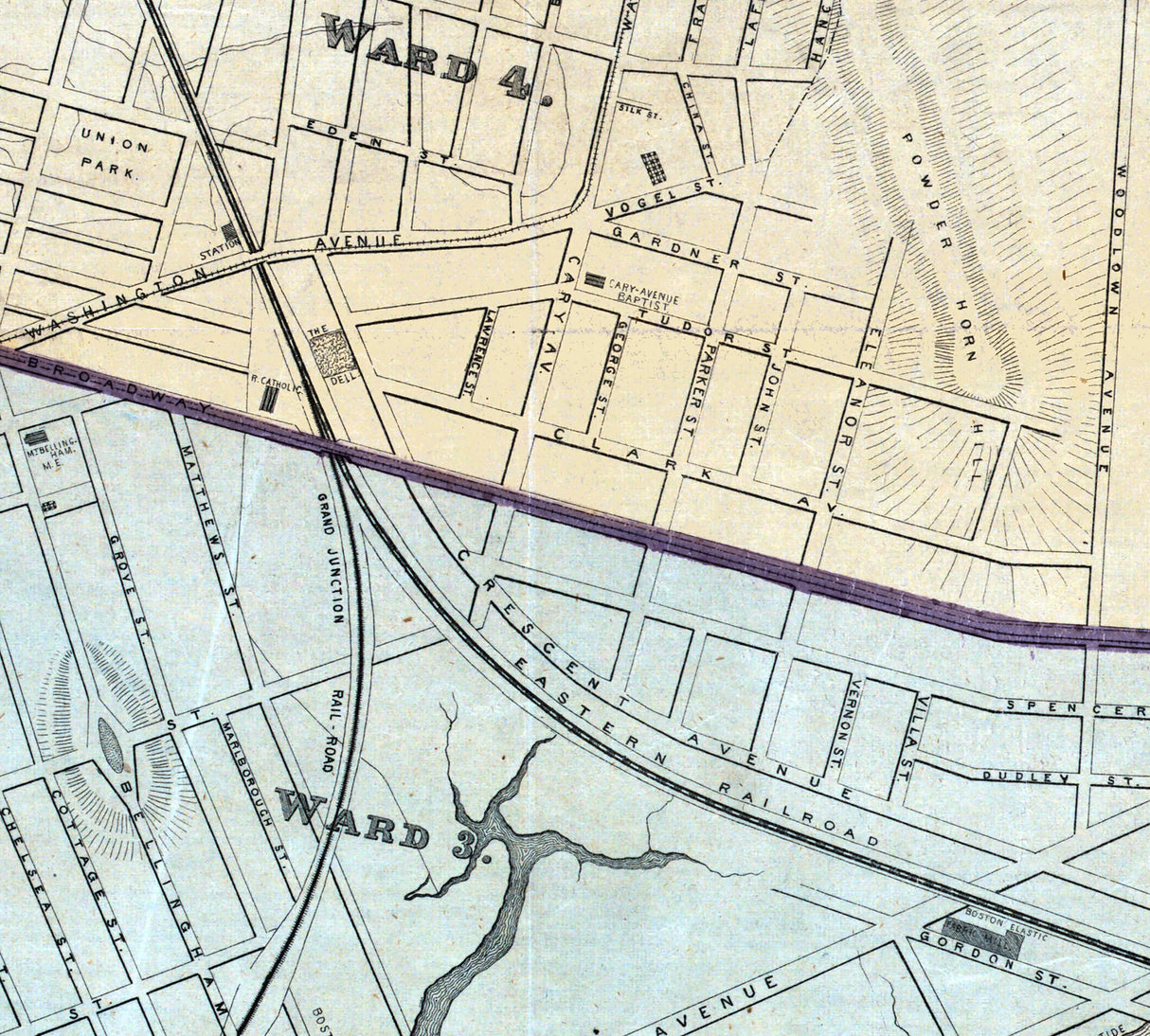 1867 Map of Chelsea Massachusetts