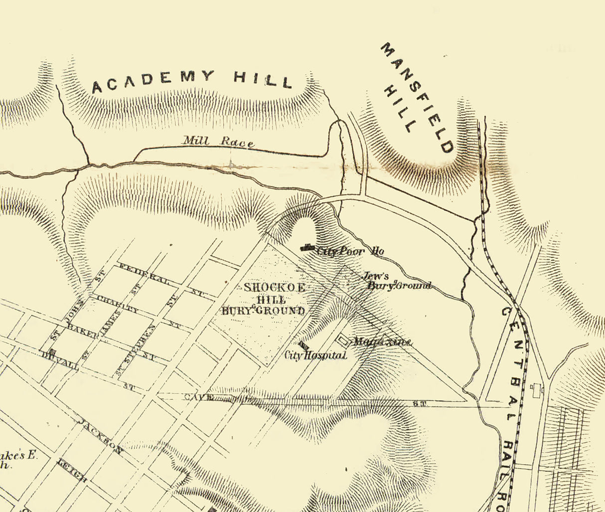 1861 Map of Richmond Virginia