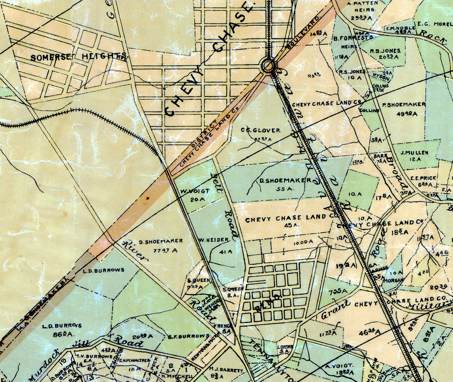 1891 Map of Washington DC