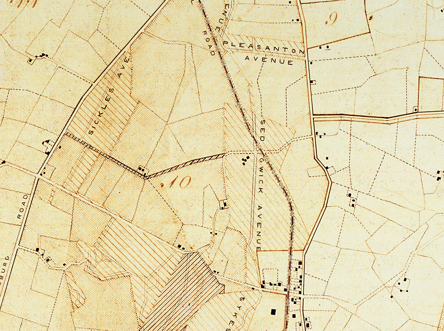 1894 Map of Gettysburg Pennsylvania Battlefield