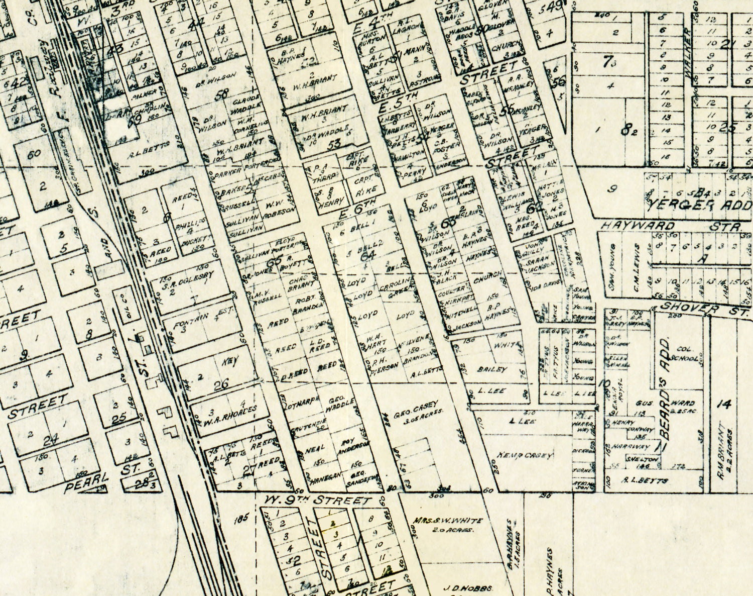 1916 Map of Hope Hempstead County Arkansas