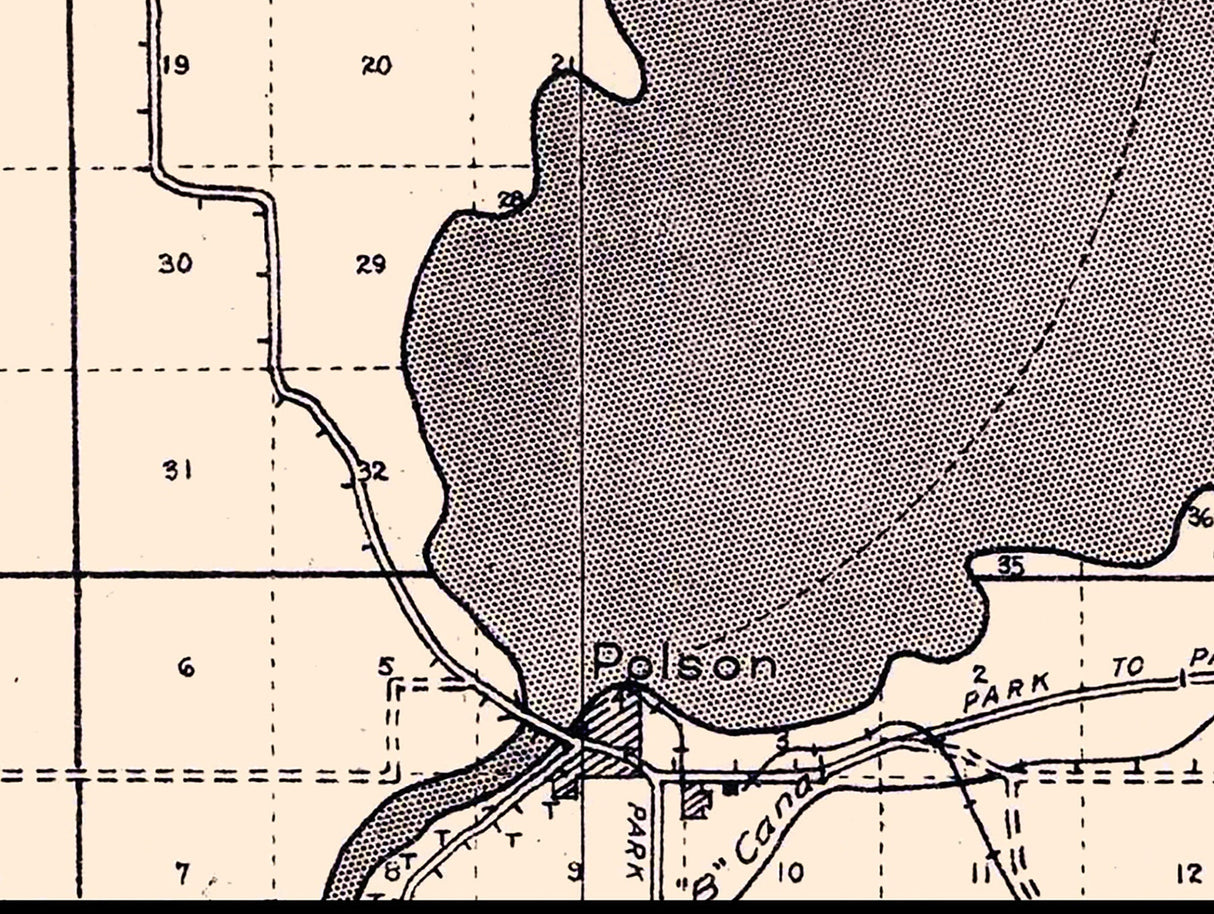1920 Map of Flathead Lake Montana