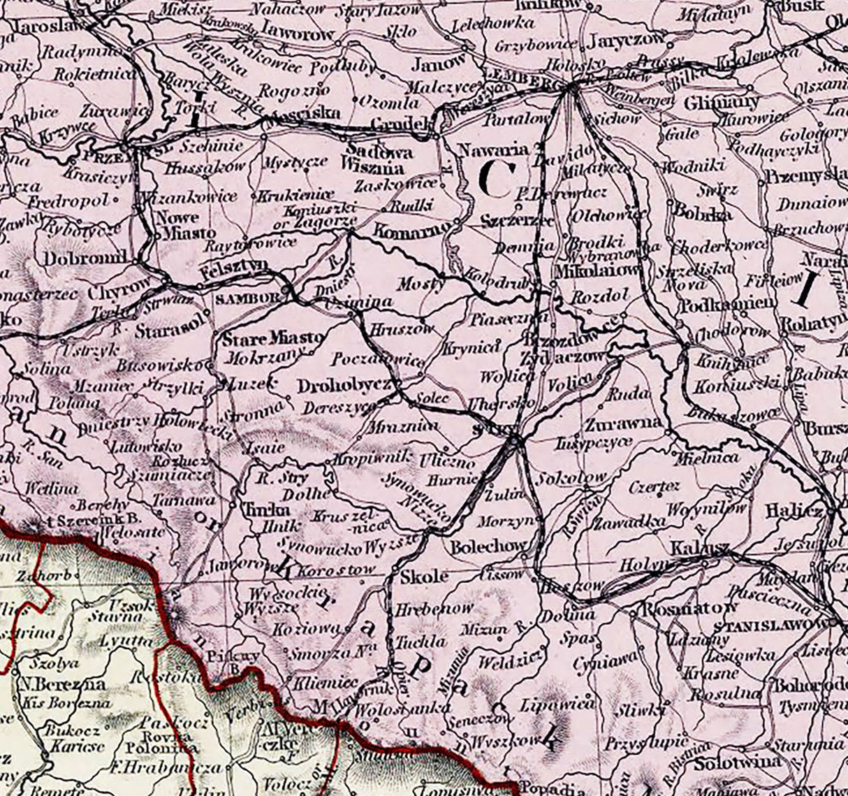1887 Map of Austria Hungary Empire