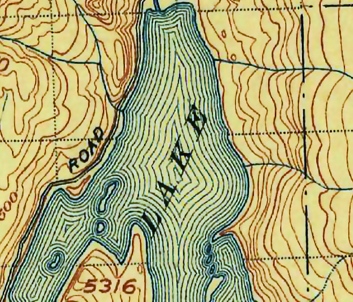 1911 Map of Payette Lake Idaho