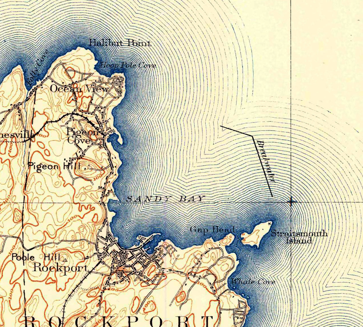 1886 Map of Gloucester Massachusetts